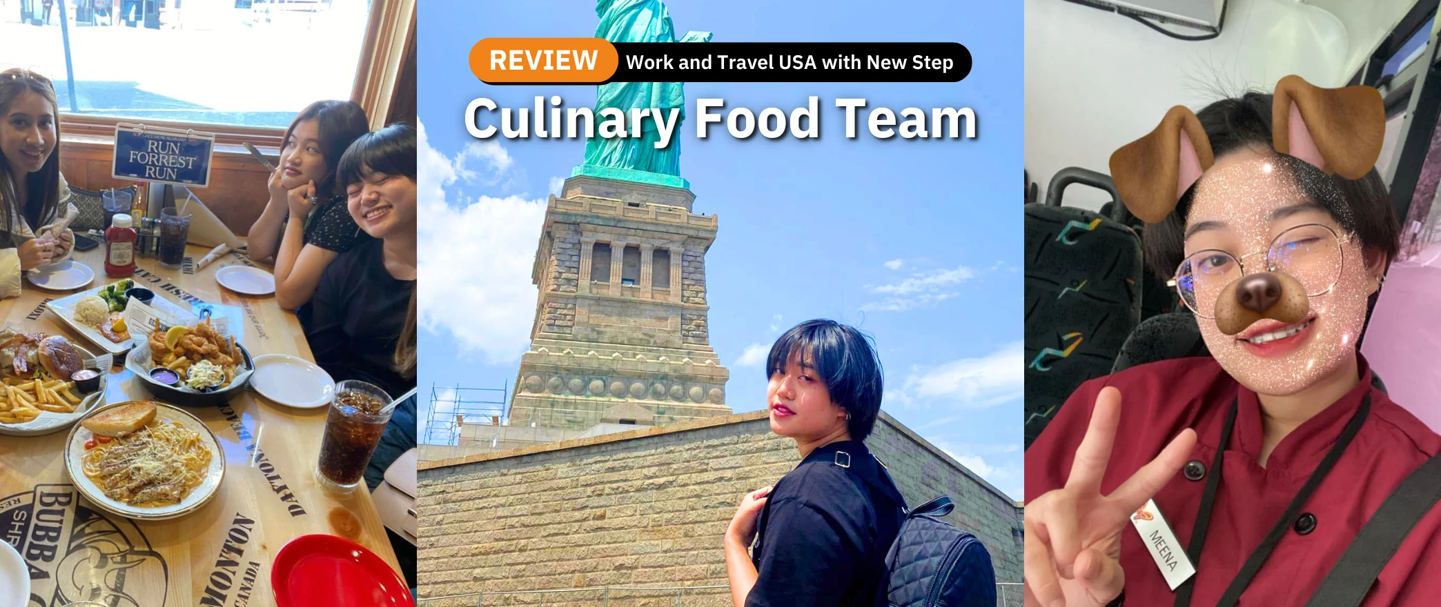 รีวิว review New Step Dollywood Work and Travel Pigeon Forge Tennessee wat2023 culinary food team member ทำงานต่างประเทศ แลกเปลี่ยนวัฒนธรรม ทำงานปิดเทอม ฝึกภาษา อังกฤษ