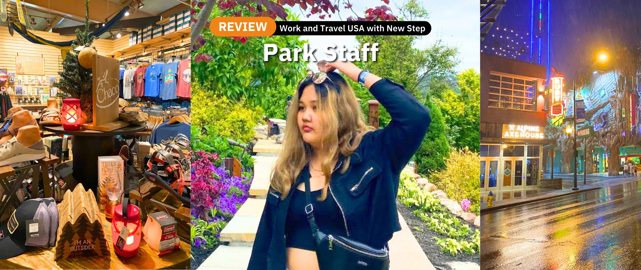 รีวิว review New Step Ober Work and Travel Gatlinburg Tennessee wat2022 park staff ทำงานต่างประเทศ แลกเปลี่ยนวัฒนธรรม ทำงานปิดเทอม ฝึกภาษา อังกฤษ smoky mountains