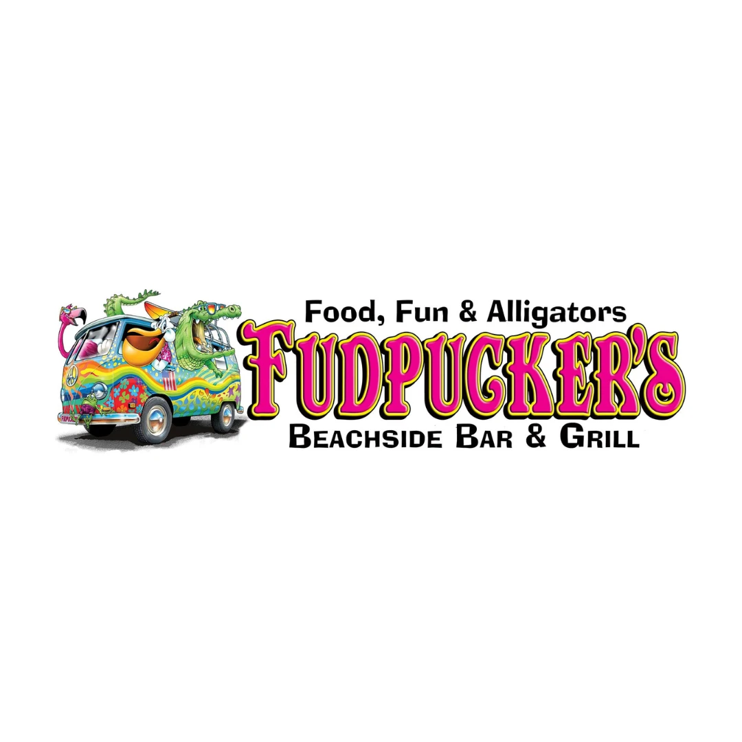 โลโก้ Fudpucker's Beachside Bar & Grill ร้านอาหาร newstep new step work and travel  Destin Florida