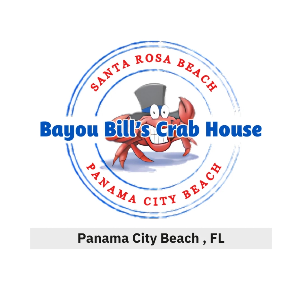โลโก้ Bayou Bill's Crab House newstep new step work and travel Panama City Beach Florida