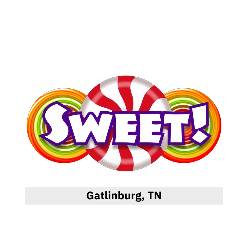 โลโก้ Sweet! ที่เมือง Gatlinburg รัฐ Tennesseeกับ New Step