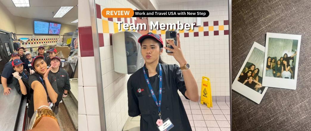 รีวิว Work and Travel ที่ Food City (Spring 2025) ตำแหน่ง Team Member by Bambam