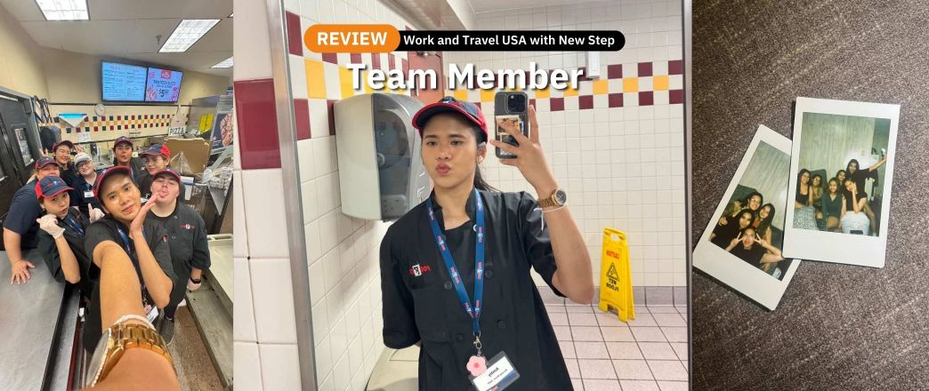 รีวิว Work and Travel ที่ Food City (Spring 2025) ตำแหน่ง Team Member by Bambam