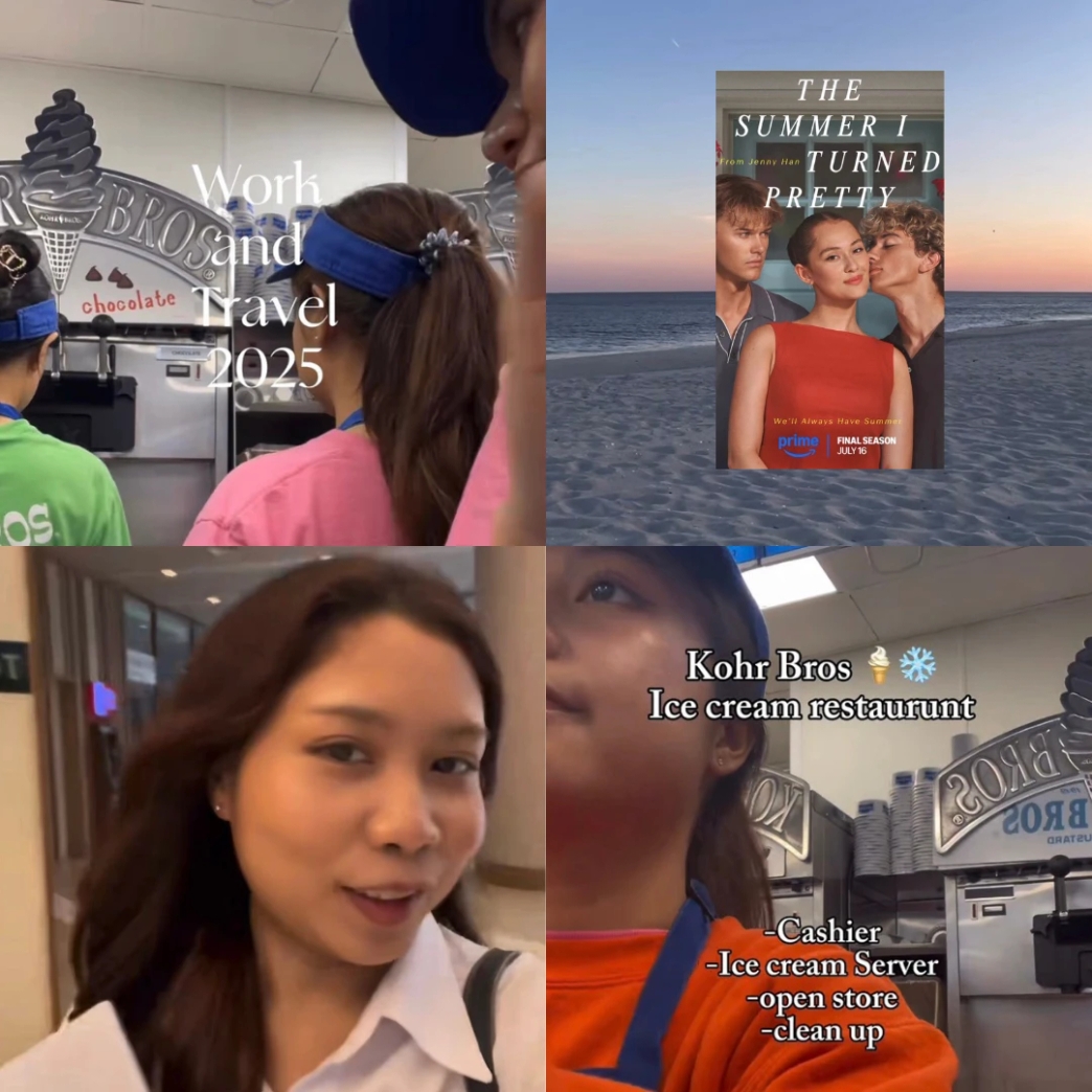 รีวิว Work & Travel งานร้านไอศครีม Kohr Bros | 2025 | Bam