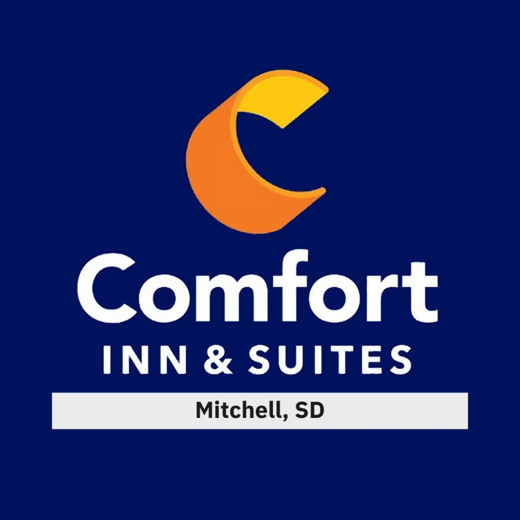 โลโก้ Comfort Inn & Suites newstep new step work and travel Mitchell South Dakota