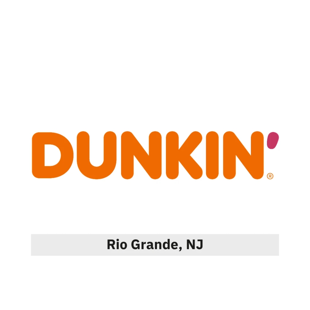 โลโก้ Dunkin' newstep new step work and travel Rio Grande New Jersey