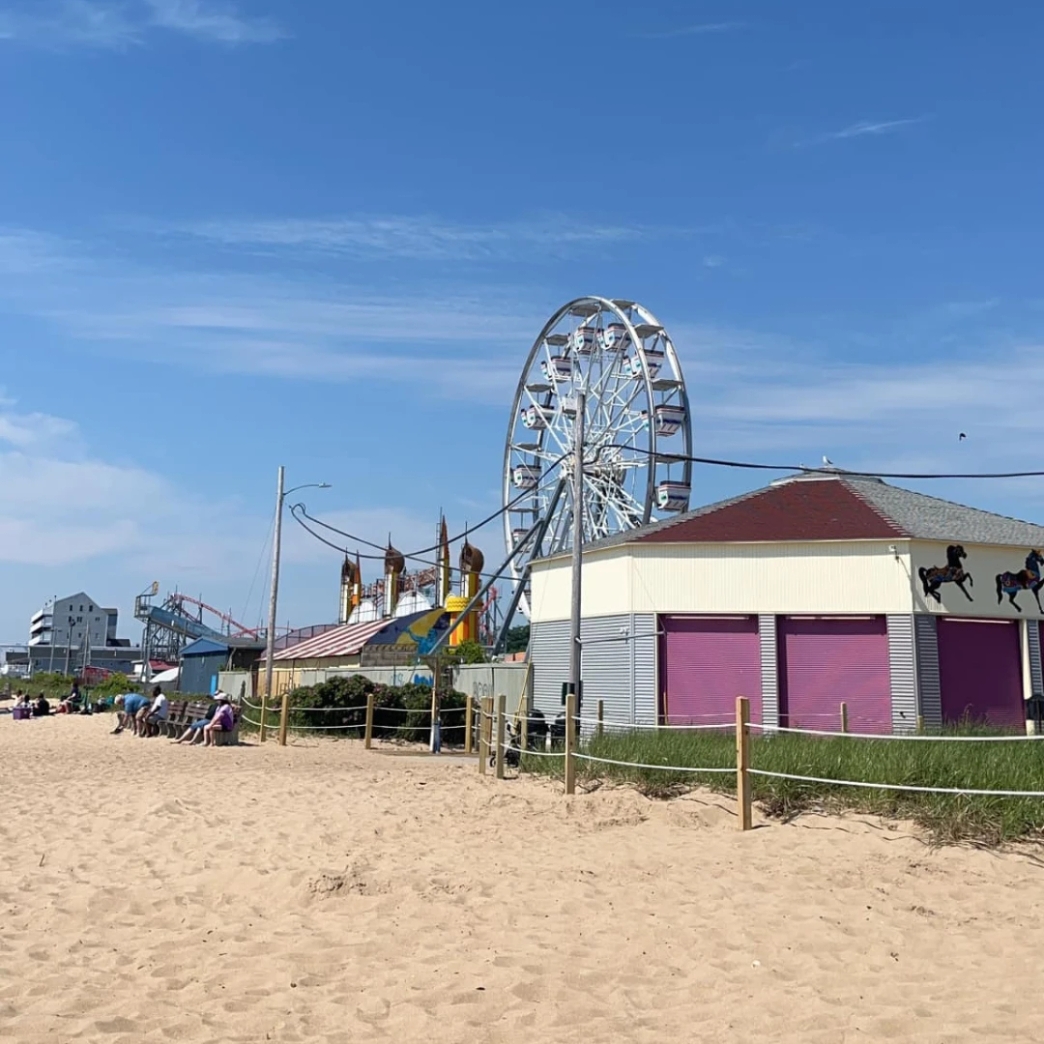 เมือง สภาพแวดล้อม ทะเล รีวิว review New Step Palace Playland Work and Travel Old Orchard Beach Maine wat2024 Prize Counter