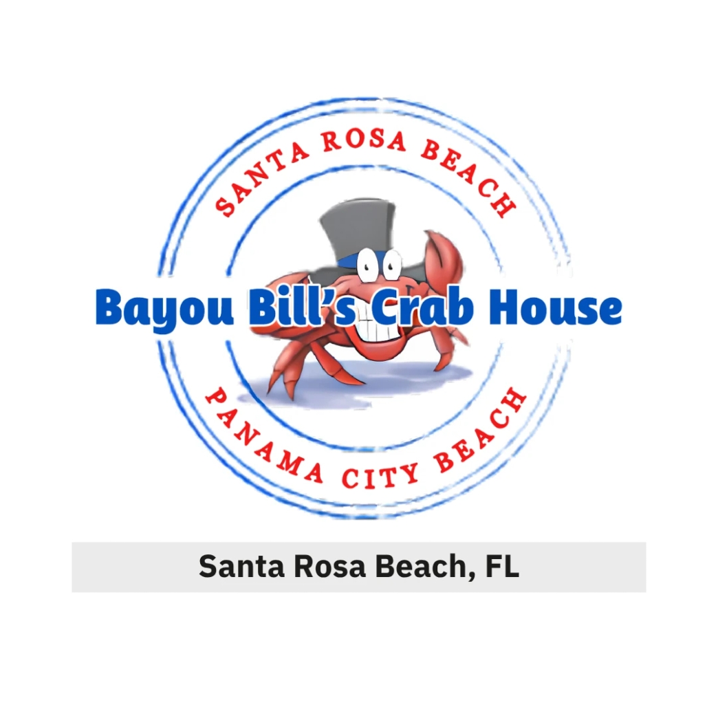 โลโก้ Bayou Bill's Crab House newstep new step work and travel Santa Rosa Beach Florida