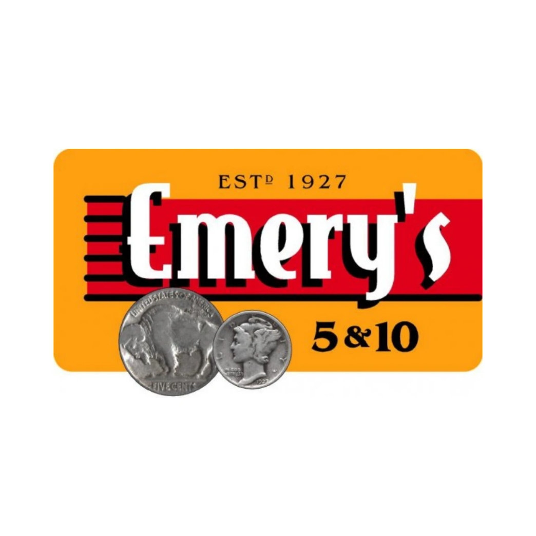 โลโก้ Emery’s 5 & 10 newstep new step work and travel Pigeon Forge Tennessee