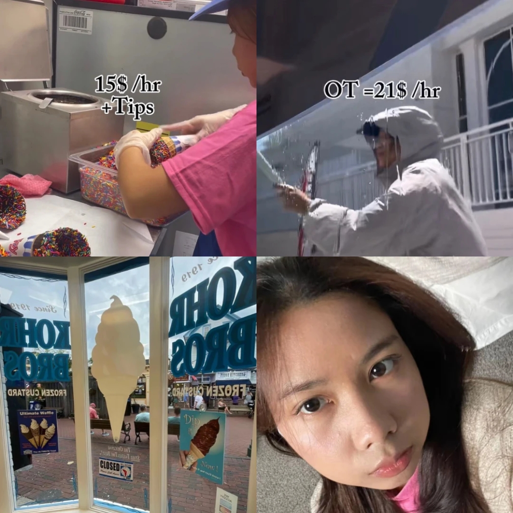 รีวิว Work & Travel งานร้านไอศครีม Kohr Bros | 2025 | Bam