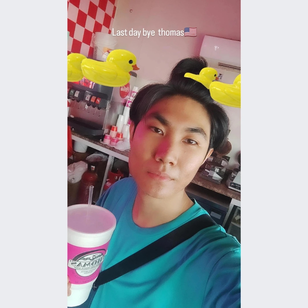 สุดท้าย ต้องการ อึด สู้งาน ความร้อน หน้าเตา พร้อมลุย รายได้ รีวิว review New Step Thomas Donut and snack shop Work and Travel Panama City Beach Florida wat2024 Donut Maker