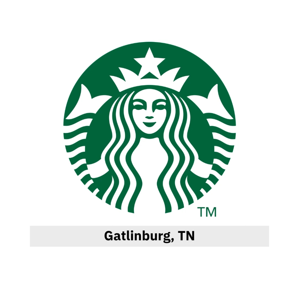 โลโก้ Starbucks newstep new step work and travel  Gatlinburg Tennessee