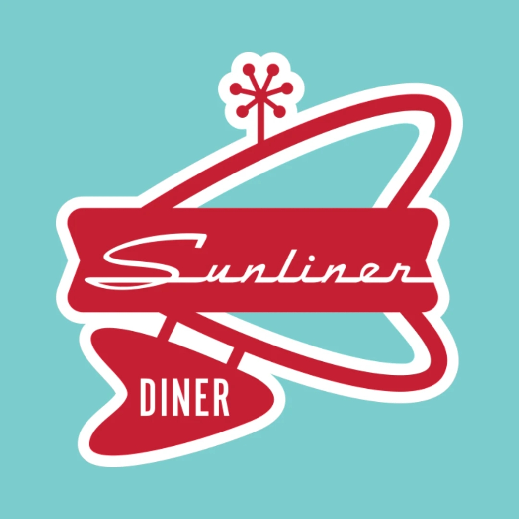 Logo Sunliner Diner เมือง Gulf Shores รัฐ Alabama