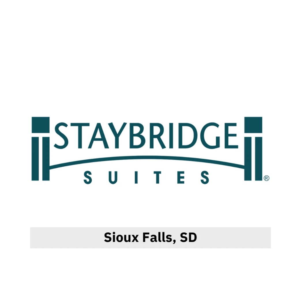 โลโก้ Staybridge Suites newstep new step work and travel  Sioux Falls South Dakota