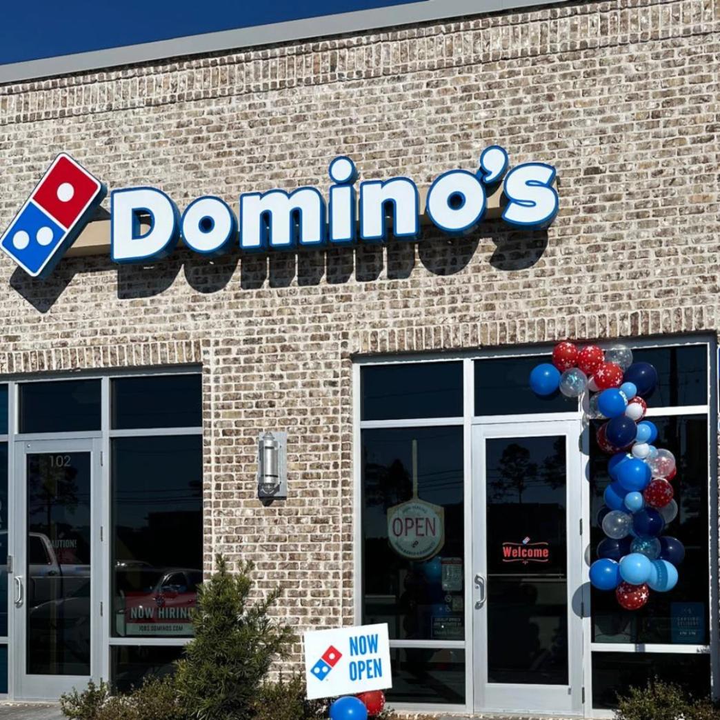 Logo Domino’s Pizza เมือง Santa Rosa Beach รัฐ Florida