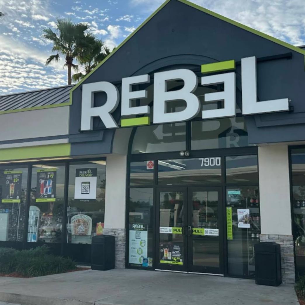 Logo Rebel Convenience Stores เมือง Orlando รัฐ Florida