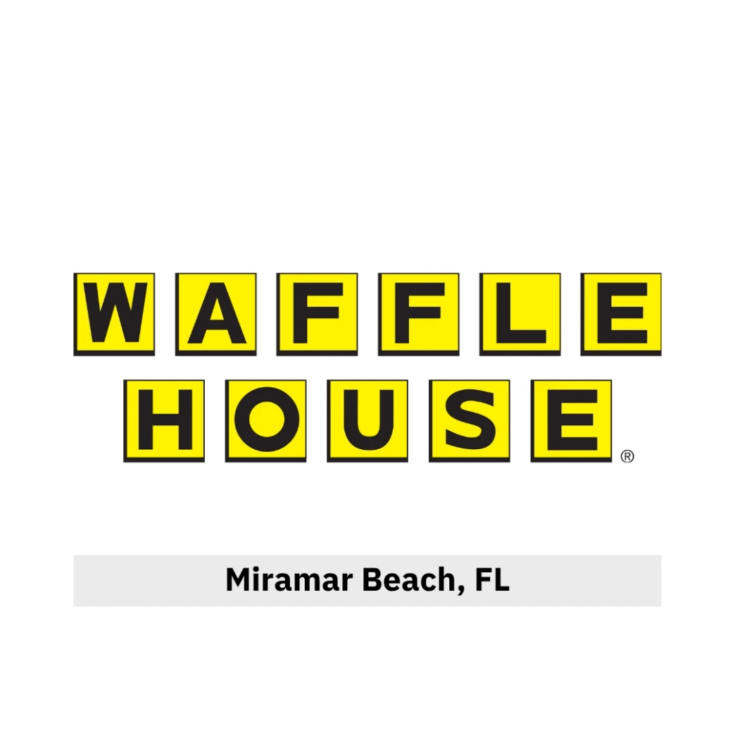 โลโก้ Waffle House newstep new step work and travel Miramar Beach Florida