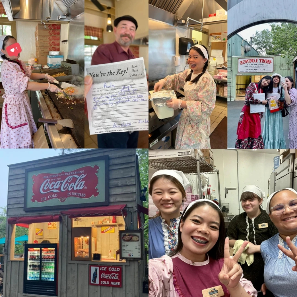 รีวิว review New Step Silver Dollar City Work and Travel wat2023 food team member Missouri