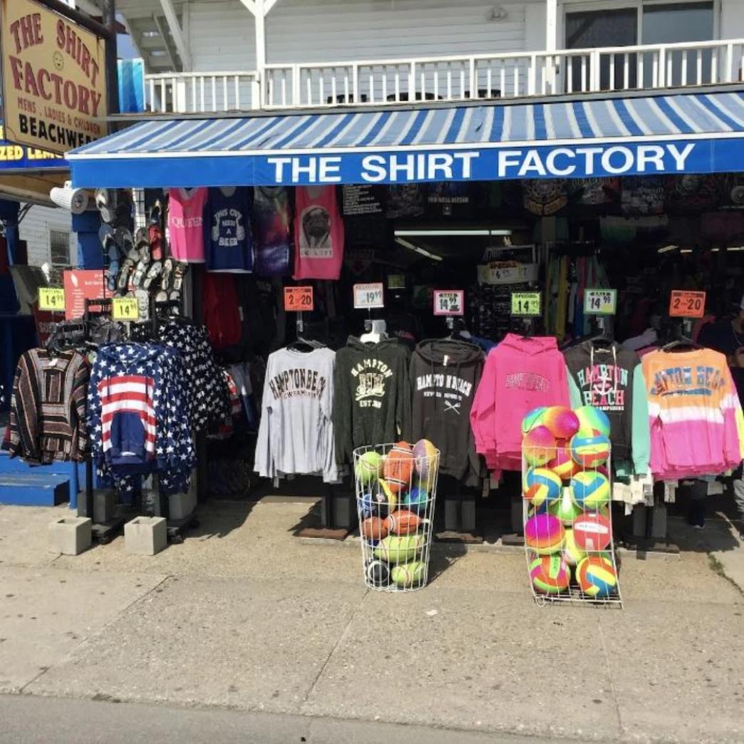 โลโก้ The Shirt Factory of Hamton Beach New Step work and travel