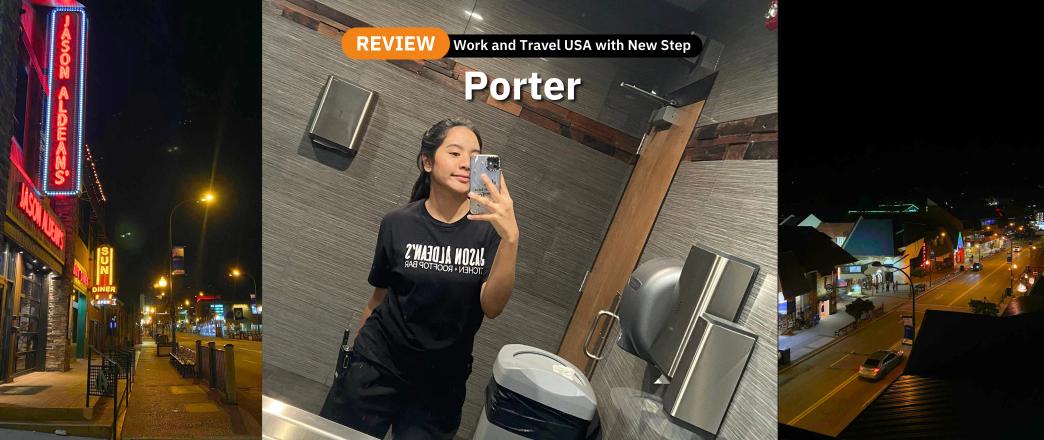 รีวิว Work and Travel ที่ Jason Aldean’s Kitchen and Rooftop Bar (Spring 2025) ตำแหน่ง Porter by Narmpetch