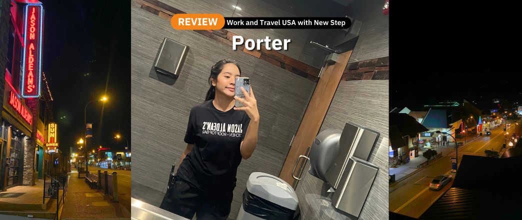 รีวิว Work and Travel ที่ Jason Aldean’s Kitchen and Rooftop Bar (Spring 2025) ตำแหน่ง Porter by Narmpetch