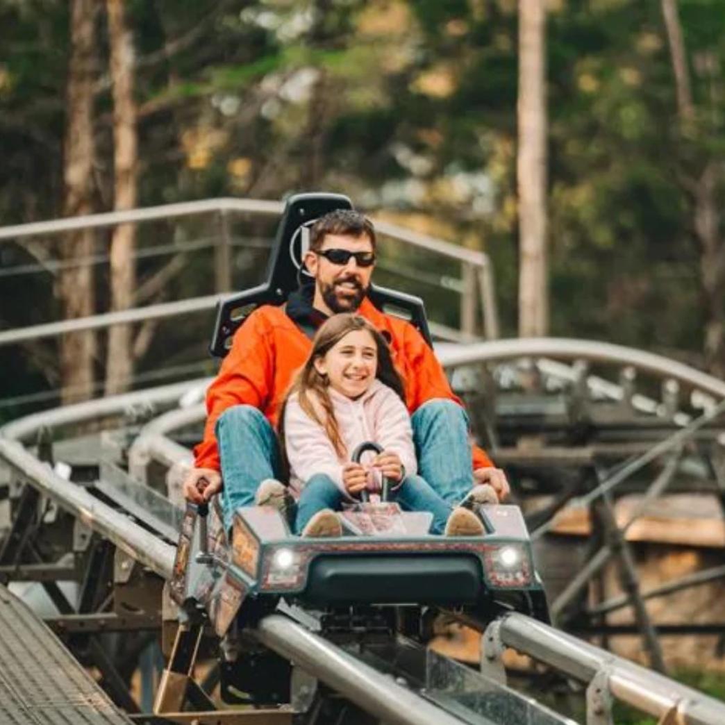 โลโก้งาน Lost Mine Coaster เมือง Pigeon forge รัฐ Tennessee