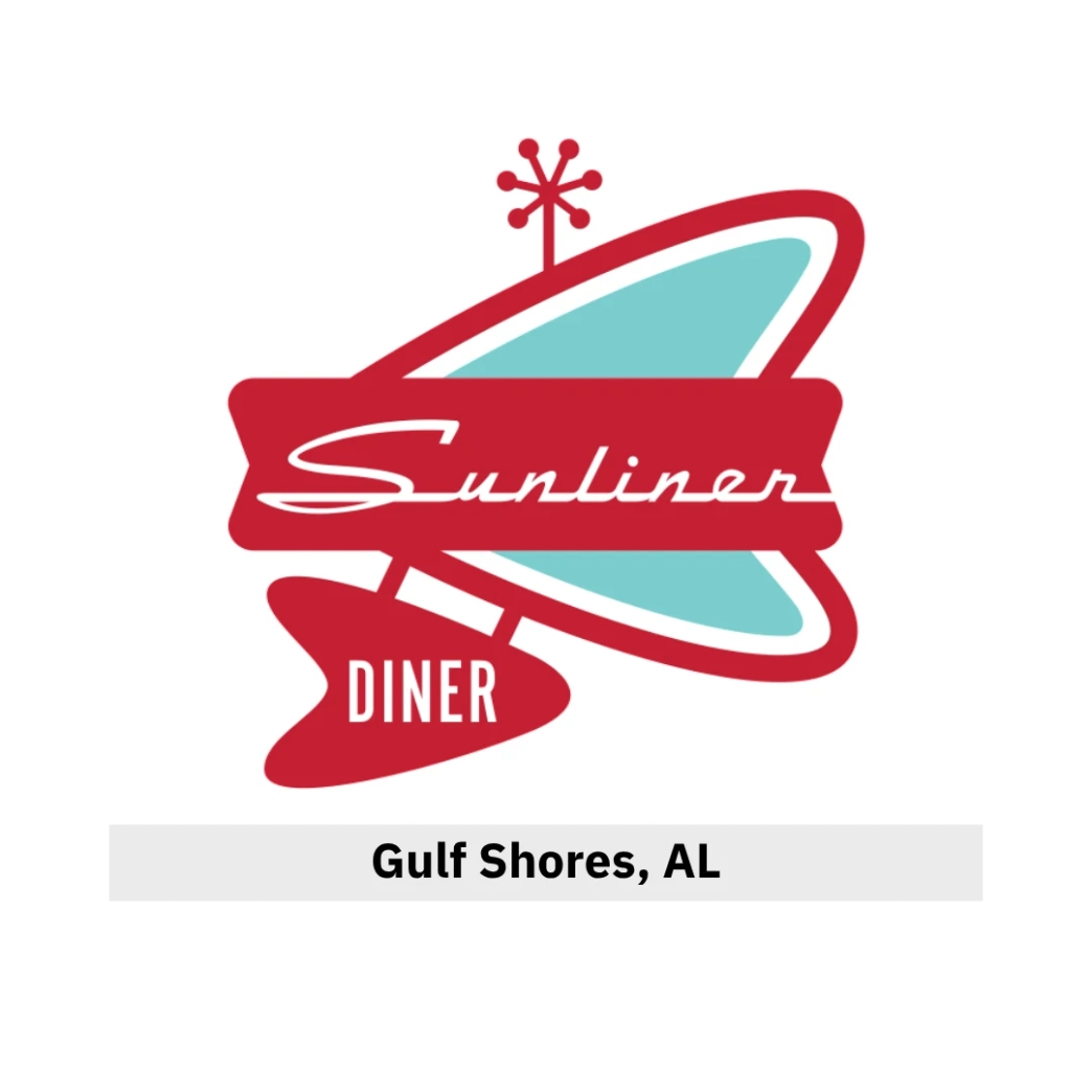 โลโก้ Sunliner Diner newstep new step work and travel Gulf Shores, Alabama
