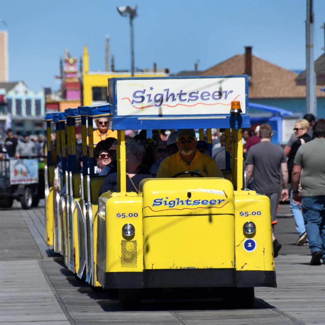 Logo Sightseer Trams เมือง Wildwood รัฐ New Jersey