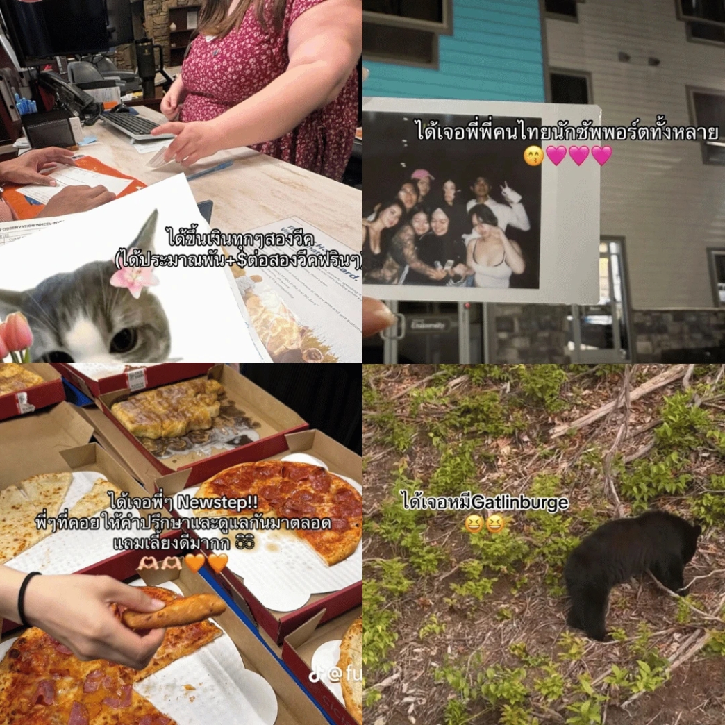 รีวิว Work & Travel งาน Ride Attendant ที่ The Island, Pigeon Forge, Tennessee | 2026 | Fruit