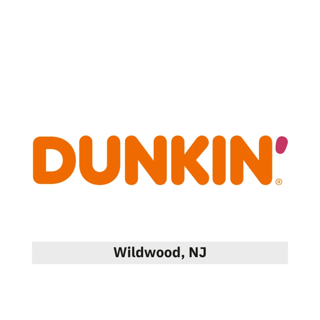 โลโก้ Dunkin' newstep new step work and travel Wildwood New Jersey
