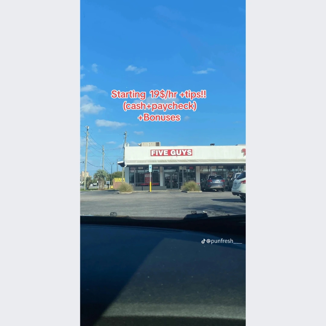 rate tips cash paycheck bonus รีวิว review New Step Five Guys Work and Travel Miramar Beach Florida wat2024 Crew Member