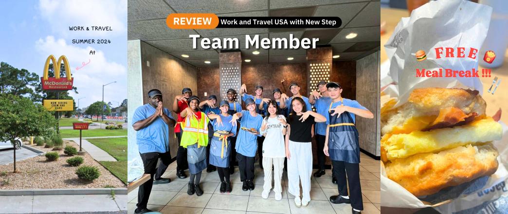 รีวิว review New Step McDonald's Work and Travel Gulf Shores Alabama wat2024 Team Member ทำงานต่างประเทศ แลกเปลี่ยนวัฒนธรรม ทำงานปิดเทอม ฝึกภาษา อังกฤษ
