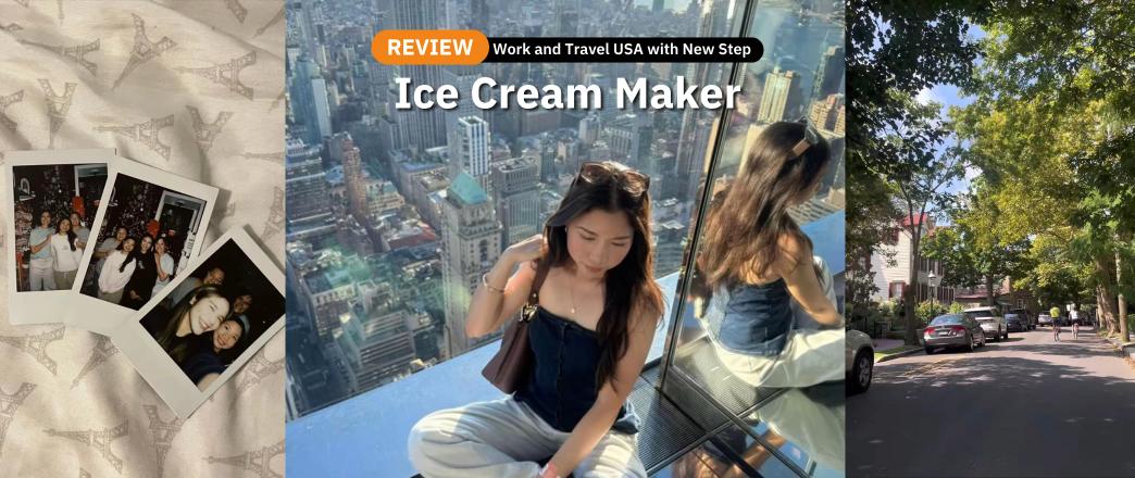 รีวิว Work & Travel งานร้านไอศครีม Kohr Bros | 2025 | Bam