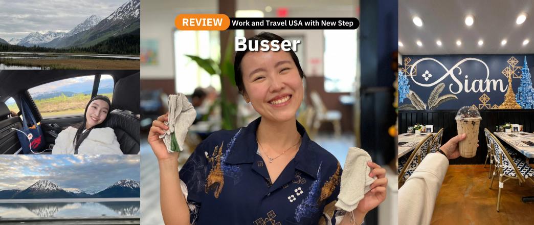 รีวิว Work & Travel งาน Busser ที่ Siam Noodles and Food เมือง Soldotna รัฐ Alaska | 2026 | Gigi