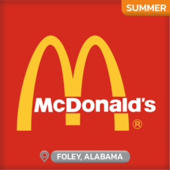 McDonald's Work and Travel Summer Foley Alabama
